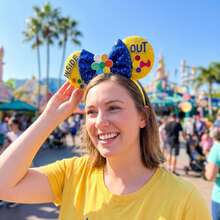 Băng đô tai chuột Minnie đính kim sa của Disney, phụ kiện chụp ảnh hoạt hình tại công viên giải trí. - Nhiều màu - Xem 5
