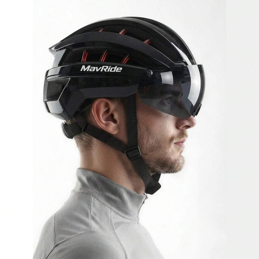 MavRide Adult Bike Helmet,  Ebike Helmet With Magnetic Visor | Cool Road & Mountain Cycling Gear For E-Bikes, Scooters, Commuting CPSC Certified - Phiên bản cơ bản - Xem 1