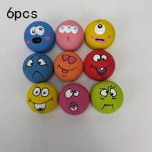 1/3/6 Pcs/Set Interactive Pet Squeaky Ball Toys, Suitable For Entertaining Training And Dental Cleaning, Durable Dog Chew Toys - Multicolor - View 9