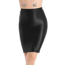 Minifalda de tubo de cintura alta para mujer, camisas ajustadas elásticas, ropa para discoteca, moda 2023, falda ajustada Sexy acampanada - Morado - Ver 2