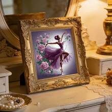 طقم رسم الماس 5D - موضوع الرقص، أشكال الماس غير متماثلة، فن تجريدي DIY، ديكور جداري بالكانفاس مع الملحقات - مشاهدة 7