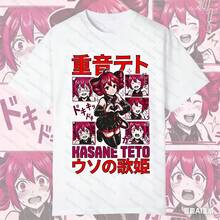 Men's Black  Heart T-Shirt, Anime Graphic Tee, Garment-Dyed T-Shirt By Comforts Colorss For Anime Fans, Casual Urban Clothing For Women - 款式 - 查看 1