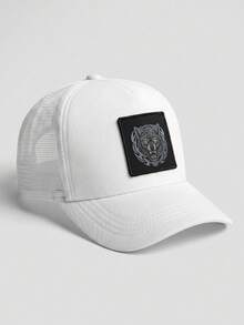1pc Men's Baseball Mesh Cap With Wolf Head Animal Pattern, Outdoor Sun Protection Casual Mesh Hat, Suitable For Business, Travel, Beach, Unisex - Multicolor - View 19
