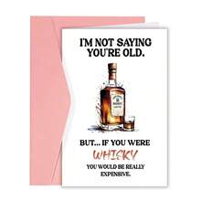 1pc Funny Whiskey Birthday Cards For Men,Happy Birthday Card Gifts For Older,40th 50th 60th 70th 80th 90th, Bday Card For Whiskey Lover Him - Sets - View 10