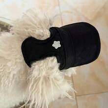 Pet Hat, Seasonal Dog Sun Hat With Five-Pointed Star Pattern, Owner's Baseball Cap With Ear Holes For Dogs And Cats - Hitam - View 4