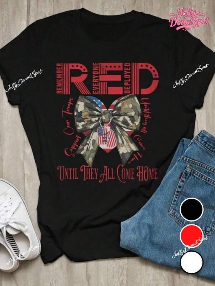 Camiseta unisex de manga corta, rojaViernesCamisetaAHomenajeACadaSoldadoNosotrosDesgasteRojoCamisasEncendidoViernes,ADe temática militarRegaloAdecuadoParaEsposa/Madre/Padre/Novia),FestivoCelebraciónImpresoCamiseta,AGenialRegaloParaAmigosYFamilia,AdecuadoParaTodosPlayeras Seasonshombre, , , Dazymujer,romwehombres, bohochic,maestrasregalos,camisetaparaconjuntos de mujercon curvasparamu,y2k, - Negro - Ver 1