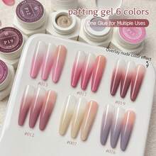 FRESCOBALDI 6 Colors High Saturation Semi-Solid Gel Nail Polish, Suitable For Nail Salons And DIY Use All Season - 彩色 - 查看 41