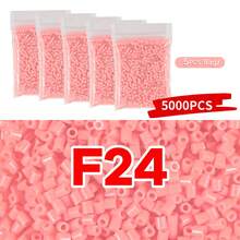 5000+ piezas Paquete de recarga de cuentas de fusión de 2.6mm en series de rojo, rosa y marrón, empaquetadas individualmente, suministros para manualidades de hacer joyas, colgantes, llaveros, para graduación, regreso a clases, Navidad, fiestas, regalos de cumpleaños, set a granel de cuentas de fusión de 2.6mm multicolor - Cuentas de rompecabezas de 2,6 mm - Ver 19