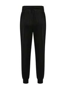 Pantalones Deportivos Casuales de Mujer con Cordón en la Cintura, Color Negro, Primavera - Caqui - Ver 10