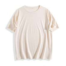 Colorido Palma Árbol Gráfico Camiseta Para Mujeres - Informal Blanco Camiseta Con Tropical Diseño, Vibrante Verde, Rosa, Y Azul Follajes, Perfecto Para Verano Playa Vibraciones - Disponible En Plus Tamaños, Cómodo Algodón Tela Para Todos los días Desgaste, Ideal Regalo Para Amigos Y Familia Suelto Ajuste Lavado Corto Manga Camiseta Calle Estilo, Unisexo Para Primavera/Verano/Otoño, San Valentín Día Conjunto, Verano Conjuntos de ropa En Lindo Mujeres Camisetas En Lindo Mujeres Camisetas para mujer, ropa fresca de verano - Albaricoque - Ver 2