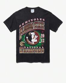 COSPLAY FLORIDA STATE SEMINOLES H-CHAMPS LOCKER VINTAGE TEE SHIRT SUMMER TOP - Black - View 6