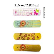 100pcs Cartoon Fun Foot Scrub Stickers, Multiple Use Scenarios, Foot Care & Travel Essential, Scrapbook Compatible, Animal & Fruit Patterns - 100 Items - View 5