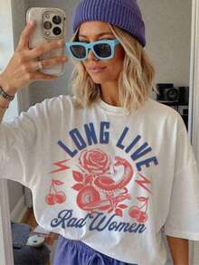 Women T-Shirts - White - View 8