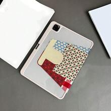 1件裝丹寧拼接星星印花360°旋轉平板保護殼，附筆槽，適用iPad 10代 10.9吋 2022/Air 13(M3 2025)/Air 11(M3 2025)/11(A16 2025)，相容OPPO Pad、MatePad、Pad、Honor Pad、Xiaoxin Pad - 彩色 - 查看 8