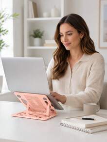 Adjustable Foldable Laptop Stand, Portable Laptop Riser Holder Compatible With 10-15.6 Inch Laptops Like, Surface, Chromebook, Pro, Ergonomic Design - One Size - View 9