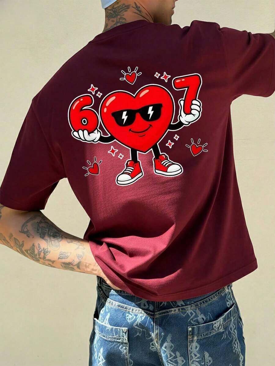 Women T-Shirts - Dark Red - View 1