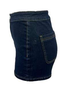 Women's Bestseller Stretchy High Waist Butt Lifting Classic Denim Shorts For Women - Sexy Curvy Fit | Elastic Fabric | Perfect For Summer Outings/Date/Party Outfits - 原牛色 - 查看 2