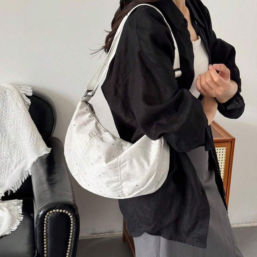 LECEY Túi đeo chéo thể thao unisex, mẫu túi đeo chéo hình bánh bao mùa xuân 2026 mới. - Nhiều màu - Xem 1