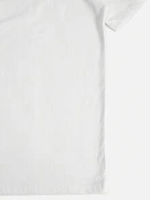 Plus Size Women's Loose Blouse, Casual Short Sleeve Blouse With Charming Pilot Print - The Adventure Design Is There, Round Neck, Comfortable Fit, White Blouse For Casual Outfit, Fun Graphic Blouse For All Seasons, Comfortable Fit, Casual Blouse For Women. - 白色 - 查看 3
