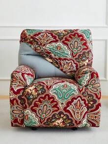 4/6/8pcs Paisley Pattern Recliner Chair/Sofa Covers, Printed Stretch Sofa Slipcovers For Living Room, Office, Home Decor, Fit For Single, 2-Seater, 3-Seater Recliner Sofa - Multicolor - View 8