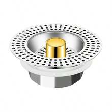 Stainless Steel Sink Strainer, Universal Kitchen Sink Drain Filter, Vegetable Washing Basin Drain Stopper, Sink Drain Plug - Multicolor - View 8