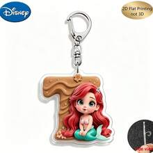 [Móc khóa nam in phẳng 2D hình Công chúa Disney, mặt dây chuyền chữ cái đầu tên cặp đôi gồm 26 chữ cái tiếng Anh từ A-Z, thích hợp làm quà tặng Lễ Tạ ơn, Lễ Phục sinh, Ngày của Cha, Ngày Valentine, Sinh nhật, Quà tặng mùa tựu trường] - Nhiều màu - Xem 27