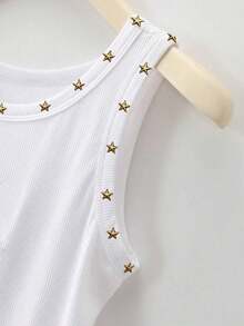 3 piezas Camiseta de mujer de cuello redondo con estampado gráfico de lemas de Brasil, Italia y España - Blanco 2 - Ver 5