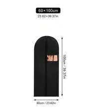 1pc/5pcs Black Transparent 3D Frosted Dust Cover, Suitable For Wardrobe, Protects Coats, Dresses, Suits, Jackets, Maintains Privacy, Dust-Proof Storage - Black - View 14