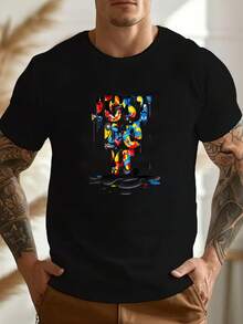 Men T-Shirts - Black - View 6