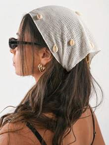 1 buah Ikat Kepala Wanita Buatan Tangan dengan Bordir dan Rumbai, Cocok untuk Pemakaian Sehari-hari dan Aksesori Rambut Liburan Musim Panas, Ikat Kepala Pantai, Bandana Wanita - MultiWarna - View 2