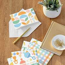 Hallmark Surtido de tarjetas de agradecimiento para bebé pastel retro 48 tarjetas con sobres - como en la imagen - Ver 2