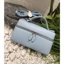 Light Blue With Gold Clasp (L23 Lychee Pattern)