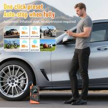 Multifunctional Portable Cordless Air Compressor, Multifunction Car Emergency Jump Starter With Air Compressor, Built-In 4pcs 2000mAh High Capacity Batteries, Digital Display, Car Air Pump, Tire Inflator, Suitable For Cars, Motorcycles, Bicycles, Balls, Home/Outdoor Sports & Leisure, Repair Tools, Auto Accessories - Portable Air Pump - View 10