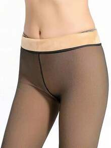 Quần legging len dày dặn, ấm áp 220g dành cho nữ mùa thu/đông, thoáng khí, ôm sát, giữ ấm. - Nhiều màu - Xem 5