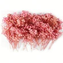 50/100pcs, Artificial White Mini Baby's Breath Gypsophila Ivory Flowers For Vase, Wedding, Home, Office, Party, Garden, Card Making, DIY Decoration - Baby Pink - View 6