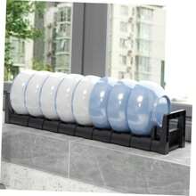 BESTYASH 2 Piezas Organizador Ajustable para Platos y Utensilios con Drenaje Estante Multiusos para Cocina Resistente al Agua y de Limpiar Encimera - Multicolor - Ver 5