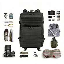 45-Liter-Rucksack Mit 5 Fächern Und Verstellbaren Schultergurten – Tragbarer Allrounder Für Camping, Bergtouren Und Reisen, Ergonomisch Gepolstert Und Vielseitig Organisierbar, Ideal Für Outdoor-Fans, Trekking-Einsteiger Und Rucksackreisende, Die Ihr Equipment Übersichtlich Und Komfortabel Transportieren Möchten. - A - Übersicht 2