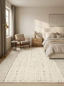 1pc Nordic INS Style Modern Minimalist Geometric Area Rug, Machine Washable Soft Carpet, Rectangular, Short Pile, Machine Made, Suitable For Living Room, Bedroom, Office, Game Room, Study, Indoor/Outdoor Entrance, Home Decor, Christmas, Halloween, Thanksgiving Theme - Multicolor - View 2