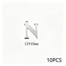 10Pcs 304 Stainless Steel 18K Gold Plated Letter Charms, Alphabet Initial Pendants For DIY Jewelry Making - Pendants - View 24