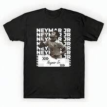 Neymar Jr (6) unisex de la de algodón puro de alta densidad de 220 g. C-AmiS-eta uniS-ex 100 % aL-Godón de - Tejido de alta densidad. Apta para todo tipo de perS-onas, ya sean mujeres o hombres. Tejido duradero de alta C-Alidad apto para todas las estaciones, suave al tacto pero duradero. Tops transpirables. Conjuntos de otoño para mujer. Conjuntos de vaC-Aciones para mujer. Disfraz de Halloween para mujer. - Negro - Ver 6