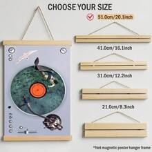 1pc Surrealist Record Player Wall Art Creative Ocean Diver Turntable Print Canvas Painting Vintage Aesthetic Poster Decor Suitable For Studio Living Room Modern Music Lover Gift Unframed Or Wooden Hanging Scroll - Pattern - View 17