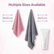 Bộ 3/6/10 khăn mặt cao cấp - Nhanh khô - Chất liệu microfiber mềm mại như nhung san hô, thấm hút cao - Đa năng dùng làm khăn tắm, khăn spa, khăn mặt, khăn lau tay - Màu xám - Xám - Xem 3