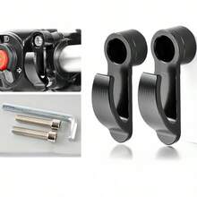 1/2pcs Multi-Color Motorcycle Storage Hook, Aluminum Alloy Single Hole Handlebar Adapter Design, Fits Most Motorcycle Models, Can Hang Helmet Backpack Cup Umbrella, Fashionable Metal Texture Durable Motorcycle Accessory - 1/2pc Motorcycle Hook - View 6