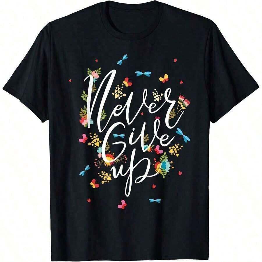 Resist Bear National Parks T-Shirt, Men's And Women's T-Shirt, Suitable For Year-Round Use, Short-Sleeved Crew Neck T-Shirt, Printed On One Side, Made Of 220g Pure Cotton, Fun Printed T-Shirt For Women. - 黑色 - 查看 1