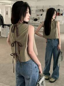 Women Tops - Army Green - View 3