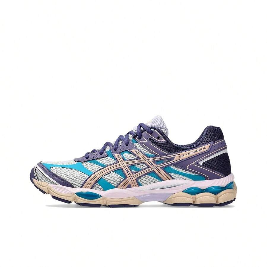ASICS Gel-Cumulus 16 Comfortable And Versatile Casual Running Shoes, Unisex, Gray-Purple - 1203A763-020 - 查看 1