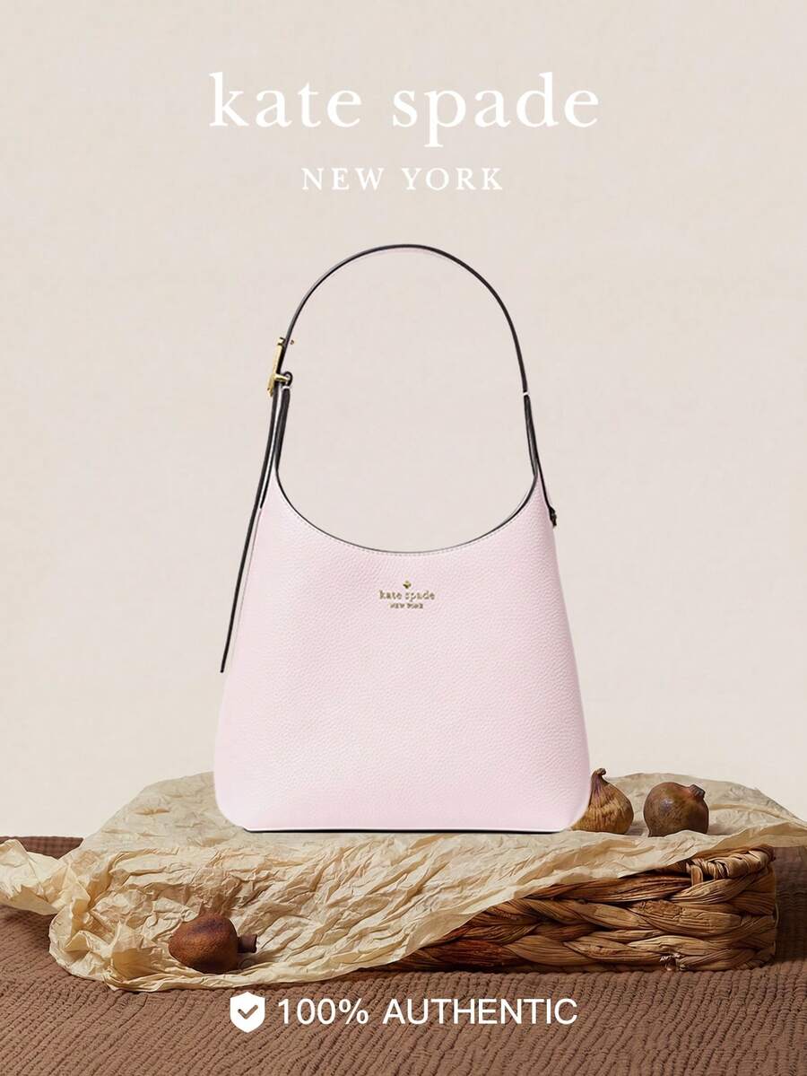 Kate Spade KS 454系列时尚大容量单肩包，真皮手提包 - 粉色 - 查看 1