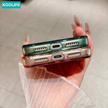Koolife 1件 薄荷綠水波紋磁吸手機殼，PC+TPU亮面防震保護殼，兼容MagSafe，適用於 18 Pro/18 Pro Max/17/17 Pro/17 Pro Max - 綠色 - 查看 5