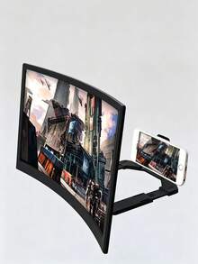 12英寸曲面高清手机屏幕放大器，1:1同轴放大，提升观看体验，方便携带和使用，适合观看电影和视频。手机配件，手机支架，旅行必备。 - 彩色 - 查看 6