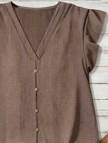 Women's Textured Casual Shirt, Versatile For Summer, Summer Top - 多色 2 - 查看 2